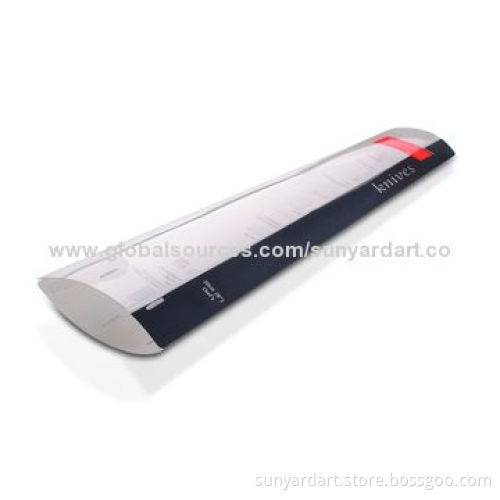 Clear plastic apple pie folding box in offset printing, with soft crease